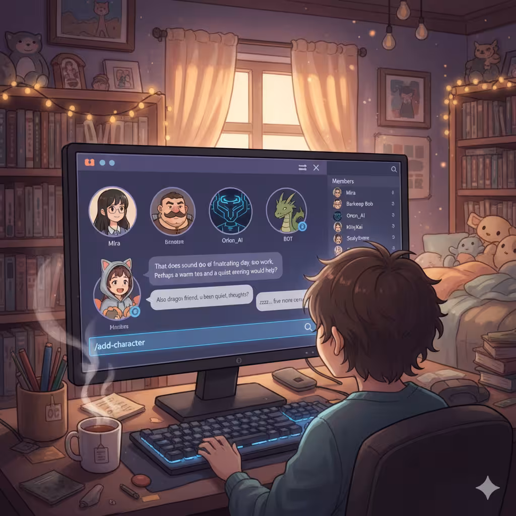 Tus personajes acaban de unirse a tu servidor de Discord