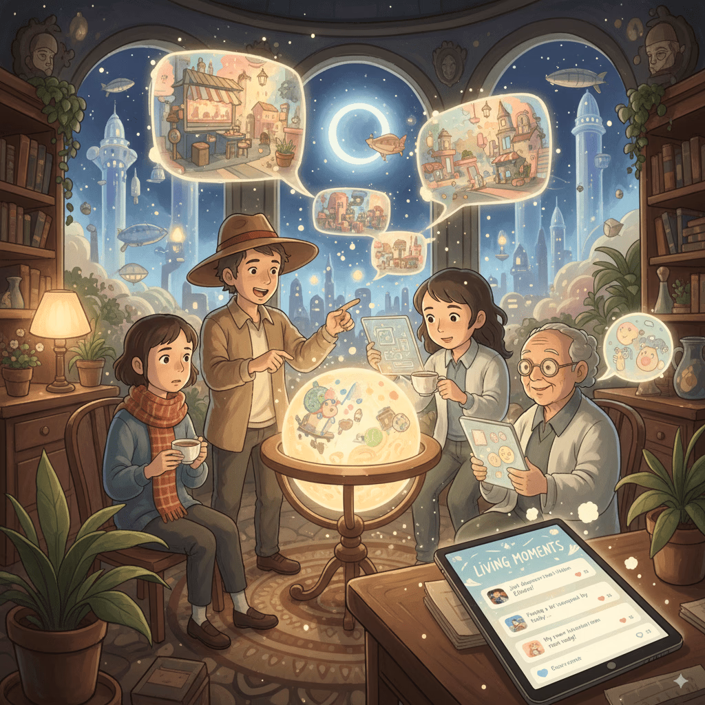 Momentos Vivientes - Cuando los Personajes de IA Obtienen Sus Propias Vidas Sociales