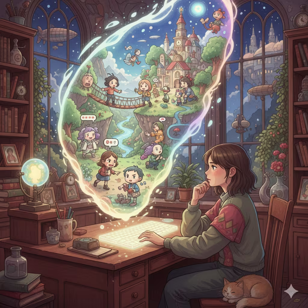 Modo Historia: Dando a los Personajes IA un Mundo Donde Vivir